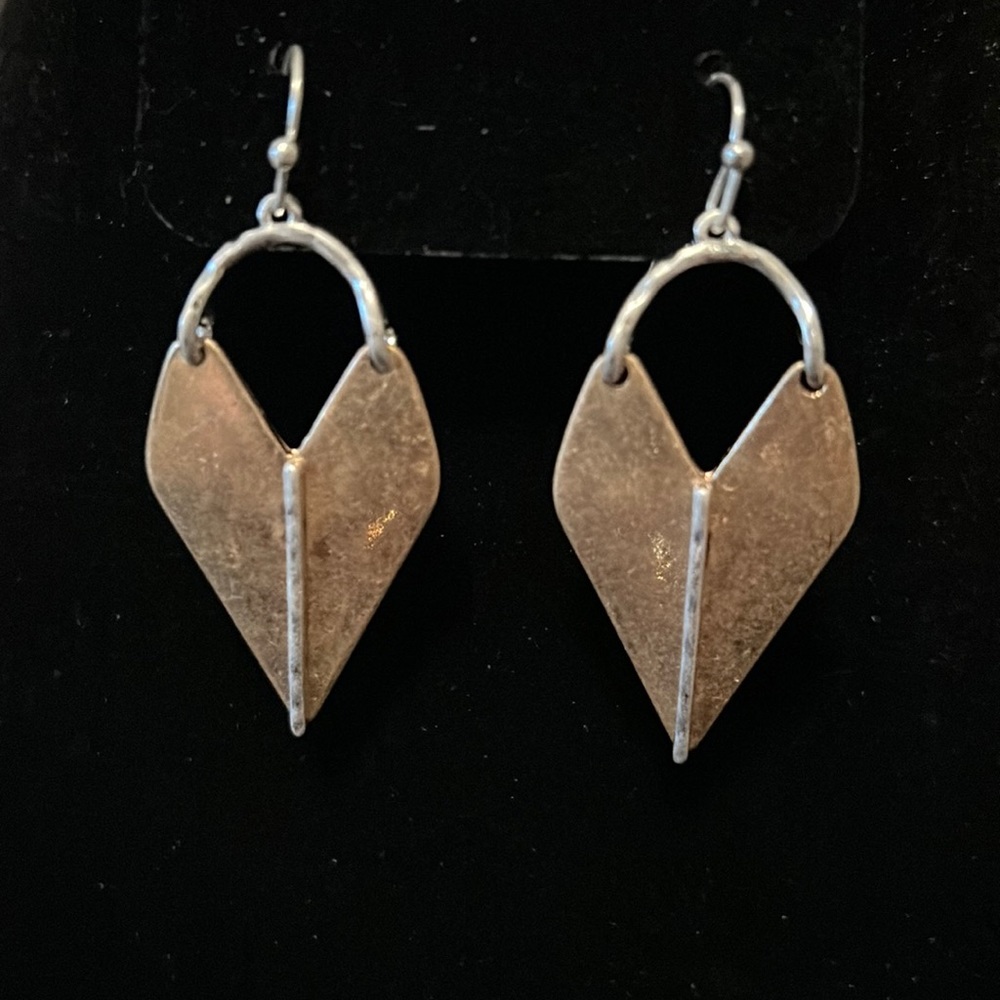 Gold and Silver Dangle Earrings